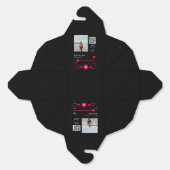 音楽プレイヤーパーソナライズされたカップル愛q rコードテックス フェイバーボックス (見開き)