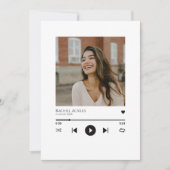 音楽プレイヤー卒業パーティー招待状，フォトグラード 招待状 (正面)