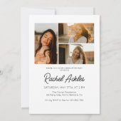 音楽プレイヤー卒業パーティー招待状，フォトグラード 招待状 (裏面)