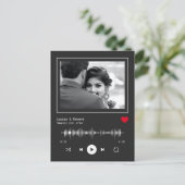 音楽プレイヤー結婚の婚約 ポストカード (スタンド正面)