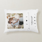 音楽プレーヤーのフォトフレームパーソナライズされた アクセントクッション (正面)