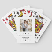 音楽プレーヤーのフォトフレームパーソナライズされた トランプ (裏面)