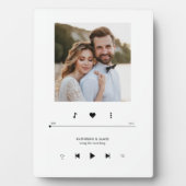 音楽プレーヤーのフォトフレームパーソナライズされた フォトプラーク (正面)