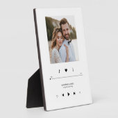 音楽プレーヤーのフォトフレームパーソナライズされた フォトプラーク (側面)