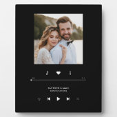 音楽プレーヤーのフォトフレームパーソナライズされた フォトプラーク (正面)