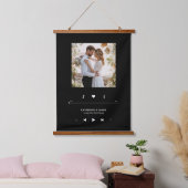 音楽プレーヤーのフォトフレームパーソナライズされた 吊り下げ型タペストリー (寝室)