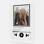 音楽プレーヤーの写真パーソナライズされた アクリルサイン (傾斜)