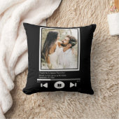 音楽プレーヤーの写真パーソナライズされた クッション (ブランケット)