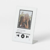 音楽プレーヤーの写真パーソナライズされた 台座サイン (正面)