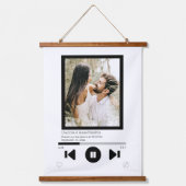 音楽プレーヤーの写真パーソナライズされた 吊り下げ型タペストリー (正面)