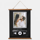 音楽プレーヤーの写真パーソナライズされた 吊り下げ型タペストリー (正面)