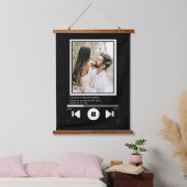 音楽プレーヤーの写真パーソナライズされた 吊り下げ型タペストリー (寝室)