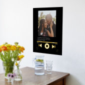 音楽プレーヤーの写真パーソナライズされた 箔ポスター (レイダウン (キッチン))