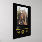 音楽プレーヤーの写真パーソナライズされた 箔ポスター (レイダウン)