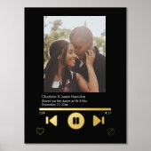 音楽プレーヤーの写真パーソナライズされた 箔ポスター (正面)