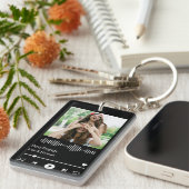 音楽プレーヤーの友情の写真 キーホルダー (正面右)