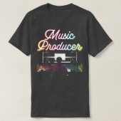 音楽プロデューサーミュージシャン及びビートメーカー Tシャツ (デザイン正面)