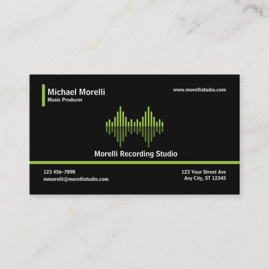 音楽プロデューサー 名刺 (正面)