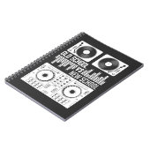 音楽プロデューサーDJオールドスクールビニール電気テクノ ノートブック (左側)