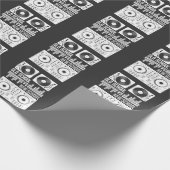 音楽プロデューサーDJオールドスクールビニール電気テクノ ラッピングペーパー (角)