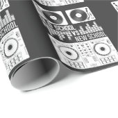 音楽プロデューサーDJオールドスクールビニール電気テクノ ラッピングペーパー (ロールコーナー)