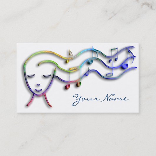 音楽プロファイルカード 名刺 (正面)