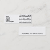 音楽プロフィールカード スキニー名刺 (正面/裏面)