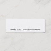 音楽プロフィールカード スキニー名刺 (裏面)