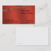 音楽プロフィールカード 名刺 (正面/裏面)