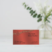 音楽プロフィールカード 名刺 (スタンド正面)