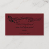 音楽プロフィールカード 名刺 (裏面)