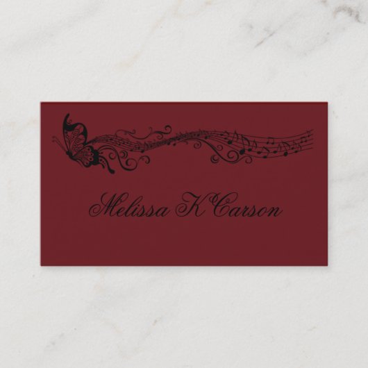 音楽プロフィールカード 名刺 (正面)