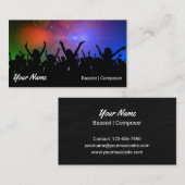 音楽プロフェッショナルカラフルコンサスタイリッシュート 名刺 (正面/裏面)