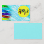 音楽プロフカラフルァイル・カード 名刺 (正面/裏面)