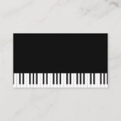 音楽ヘッドフォン |キーボード 名刺 (裏面)