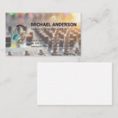 音楽ヘッドフォン | サウンドボードミキサー 名刺 (正面/裏面)