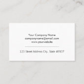 音楽ヘッドフォン | 電子背モダン景 名刺 (裏面)