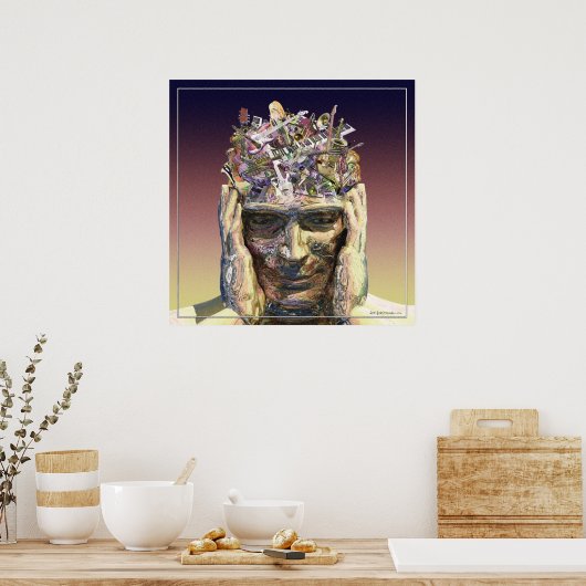 音楽ヘッド ポスター (キッチン)