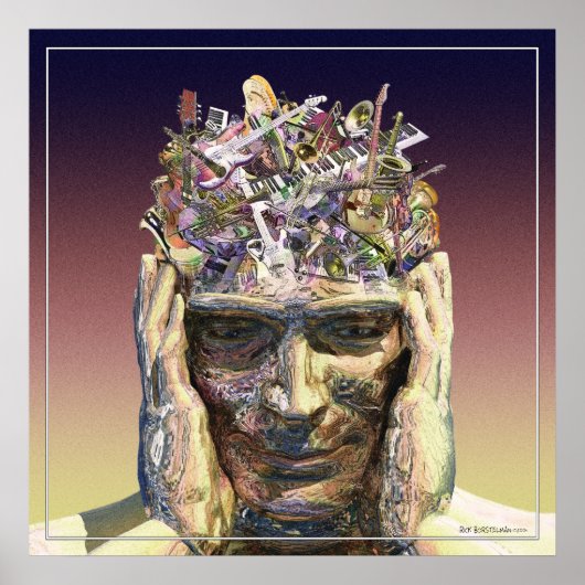 音楽ヘッド ポスター (正面)