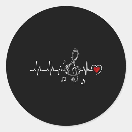 音楽ヘビート ラウンドシール (正面)