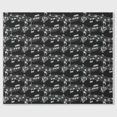 音楽ペンタグラム ラッピングペーパー (フラット)