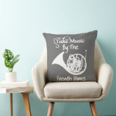 音楽ホーフランスのンおもしろい・スローガン クッション (椅子)