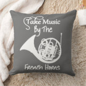 音楽ホーフランスのンおもしろい・スローガン クッション (ブランケット)