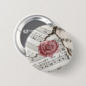 音楽ボタン 缶バッジ (正面&裏面)