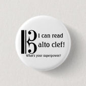 音楽ボタン 缶バッジ (正面)