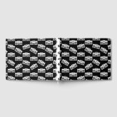 音楽ボックスプリントアートパターンボームボックスブラック ゲストブック (全面)