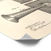 音楽ボックス1904特許アート古いピーパー ポスター (角)