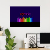 音楽ポスターが大好き ポスター (ホームオフィス)