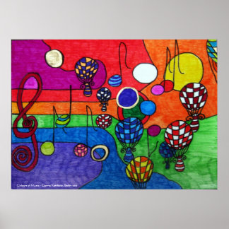 音楽ポスターの色 ポスター