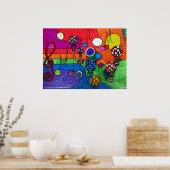 音楽ポスターの色 ポスター (キッチン)